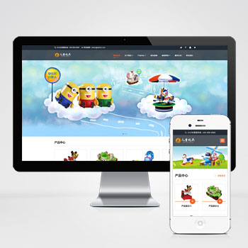 HTML5响应式儿童乐园玩具批发制造类企业网站pbo
